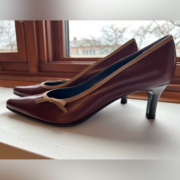 MISS ROSSI pointed leather pumps - Picture 12 of 12